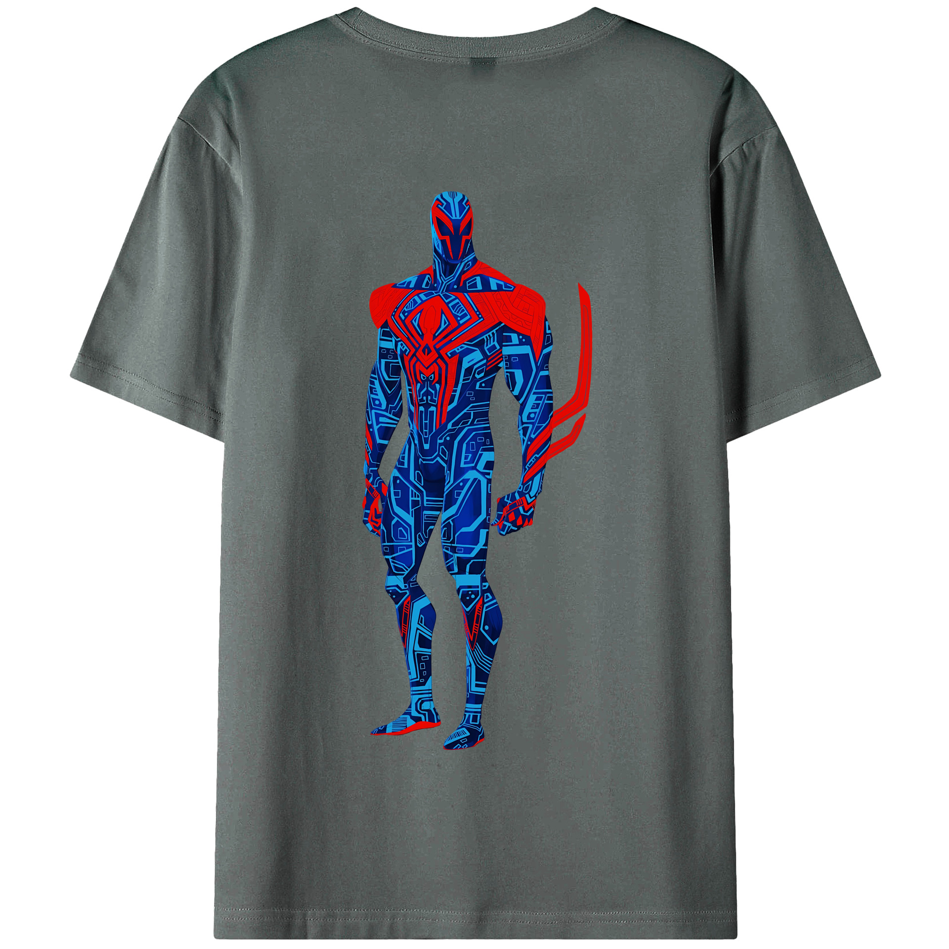 （画像用） Spider Man スパイダーマン 綿100％半袖Tシャツ（背面プリント）